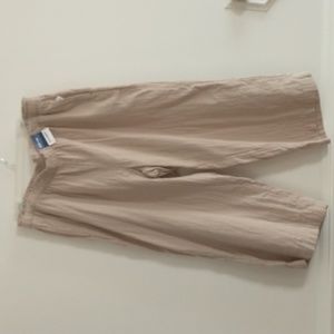 NWT Old Navy High Rise Double Weave Cotton Wide Leg Ankle Pants XLARGE